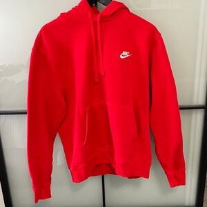 Nike Men's Bright Red Hoodie